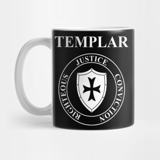 Templar Virtues of the Knights Templar Shield Mug